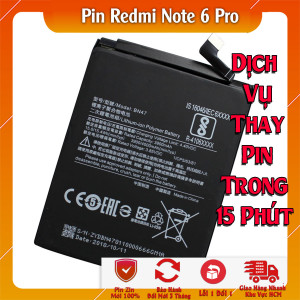 Pin Webphukien cho Xiaomi Redmi Note 6 Pro Việt Nam BN48 - 4000mAh 